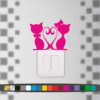 Stickers Interrupteur Chat Cœur