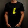 T-shirt streetwear visage "Shut" en coton unisexe