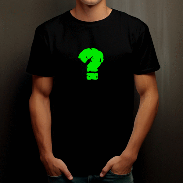 T-shirt streetwear coton unisexe avec motif question point d'interrogation