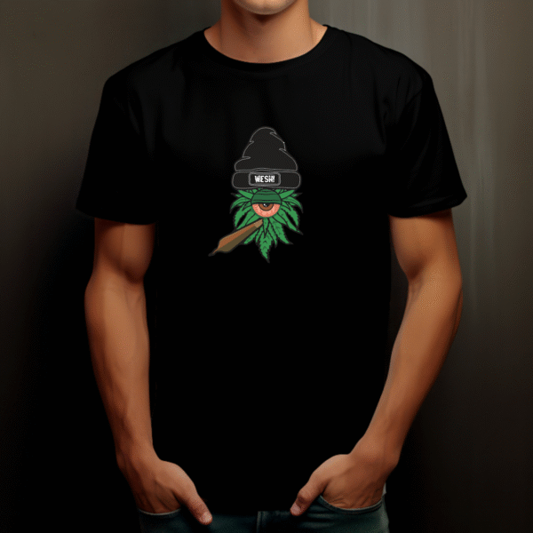 T-shirt streetwear Cannabis en coton 190 gr unisexe