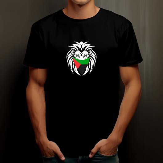 T-shirt Martinique Lion avec drapeau