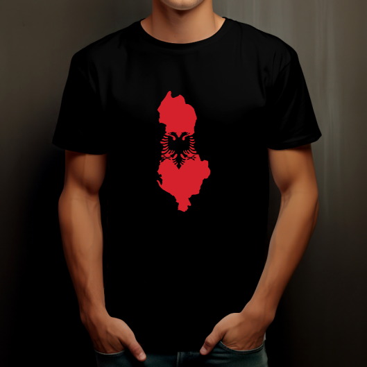 T-shirt Carte Albanais
