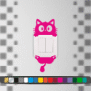 Stickers Interrupteur Chat Perché