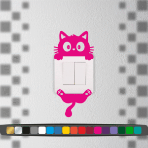 Stickers Interrupteur Chat Perché
