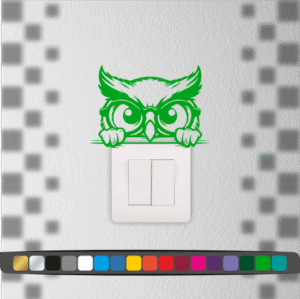 Stickers Interrupteur Hibou
