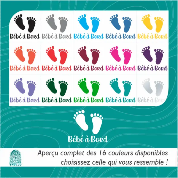 Bébé à Bord Petites Pieds