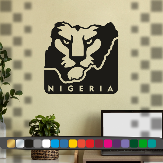 Stickers Carte de Nigeria