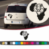Stickers Carte d'Afrique - Lion