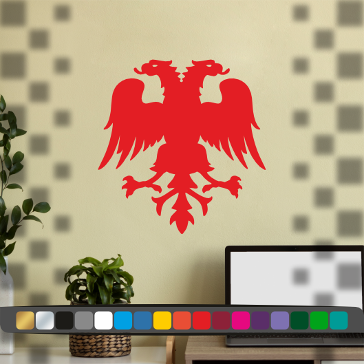 Stickers Albanais - Ancien Drapeau