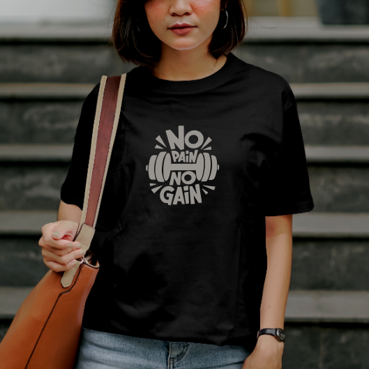 T-shirt Streetwear "No Pain No Gain"