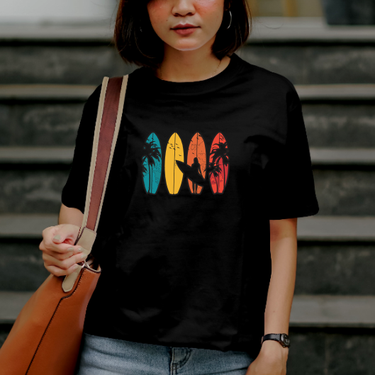 T-shirt Streetwear Surf Été