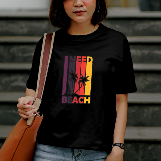 T-shirt Streetwear - Plage Été