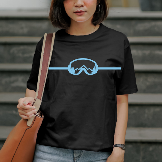 T-shirt Snowboard - Lunettes Montagne