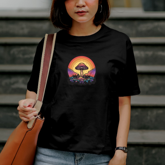T-shirt Psychédélique - Champignon Hallucinogène