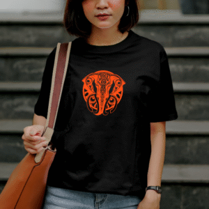 T-shirt Éléphant Mandala Psychédélique