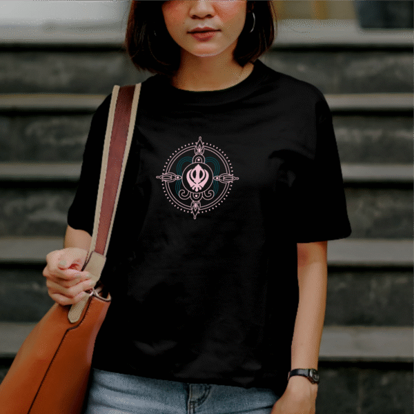 T-shirt mandala en coton unisexe