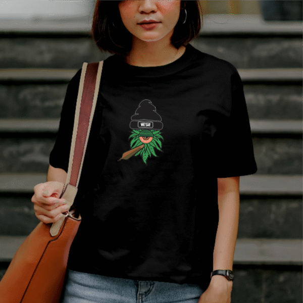 T-shirt streetwear Cannabis en coton 190 gr unisexe