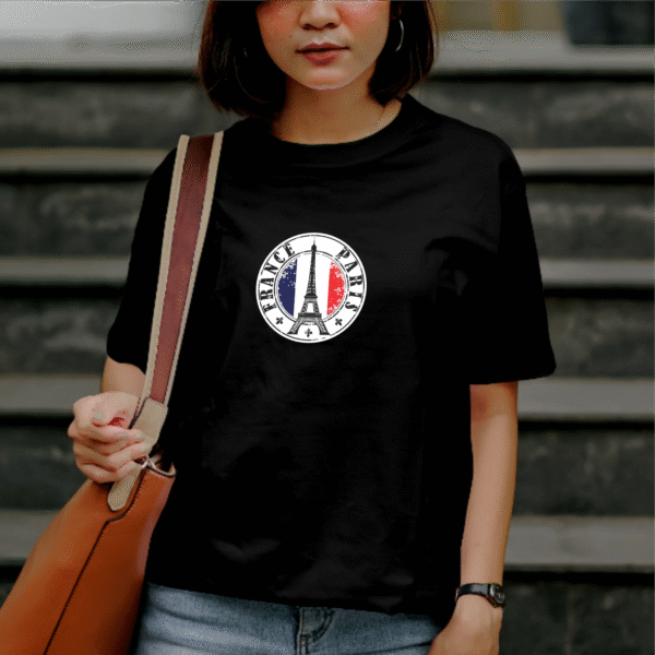 T-shirt Streetwear Paris en coton 190 gr unisexe