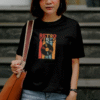 T-shirt vintage motif rétro vinyle