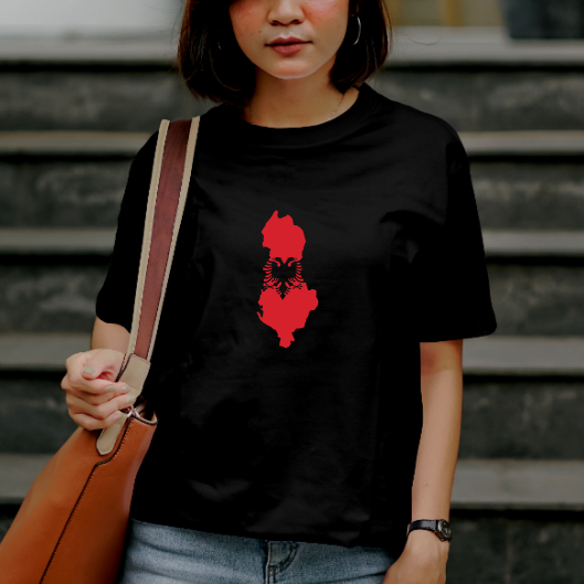 T-shirt Carte Albanais