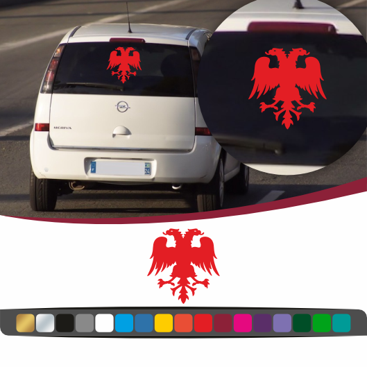 Stickers Albanais - Ancien Drapeau