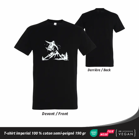 T-shirt Montagne Snowboard