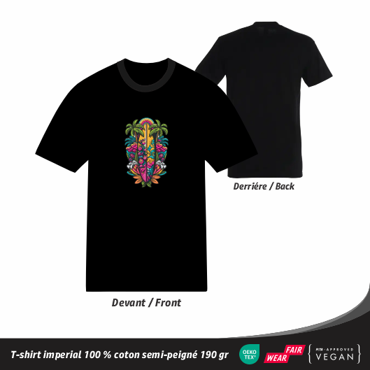 T-shirt Streetwear Été Surf