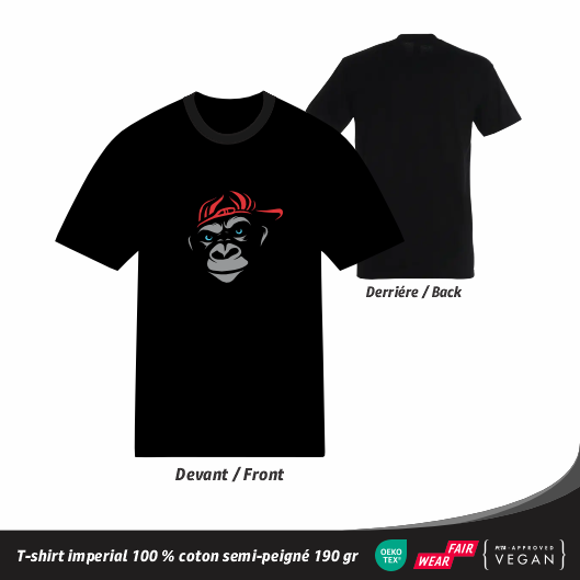 T-shirt Streetwear Singe Drôle