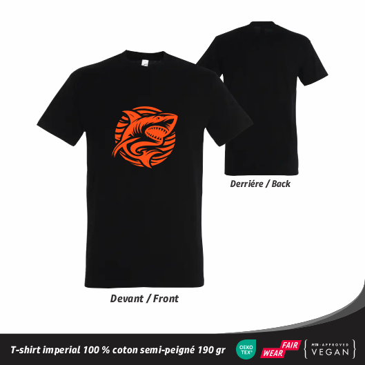 T-shirt Streetwear Requin
