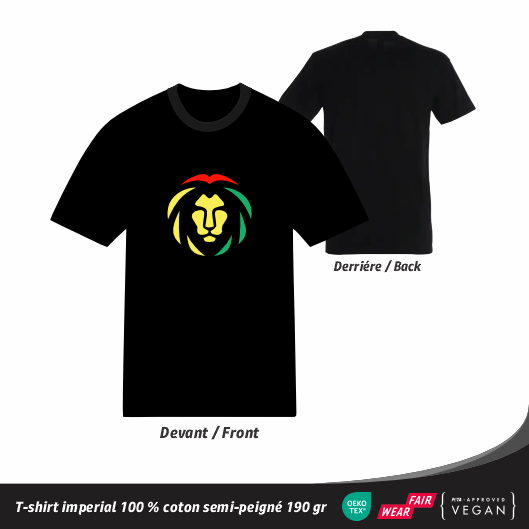T-shirt Reggae - Lion Jamaïcain