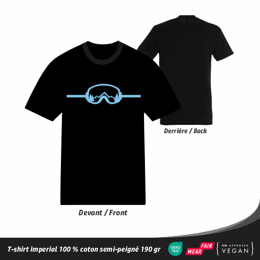T-shirt Snowboard - Lunettes Montagne