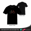 T-shirt psychédélique Motif Vélo