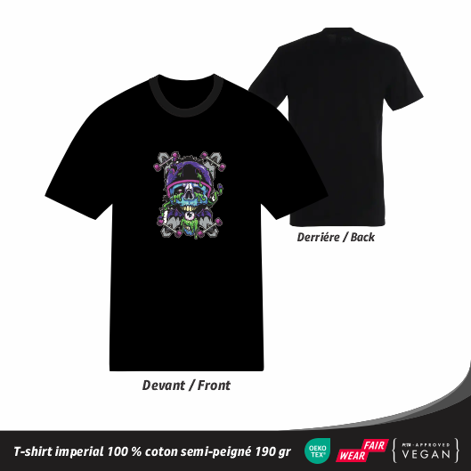 T-shirt Psychédélique - Skateur Trippy