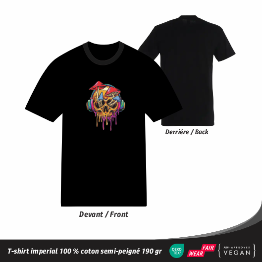 T-shirt Psychédélique - Cerveau Trippy
