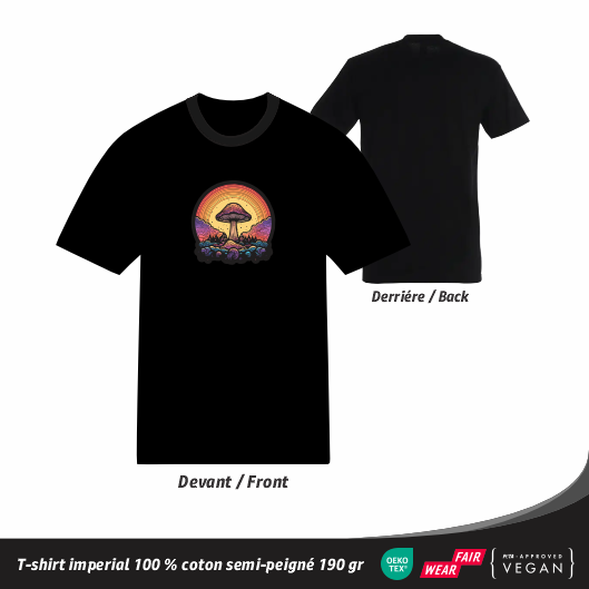 T-shirt Psychédélique - Champignon Hallucinogène
