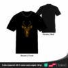 T-shirt mandala cerf en coton unisexe