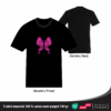 T-shirt mandala papillon en coton unisexe
