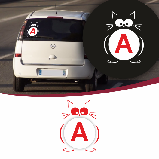 Stickers Disque A Chat