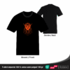 T-shirt géométrique oiseau en coton unisexe