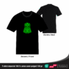 T-shirt géométrique hibou en coton unisexe