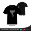 T-shirt mandala éléphant en coton unisexe