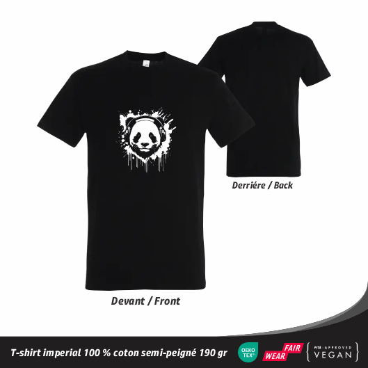 t-shirt panda streetwear