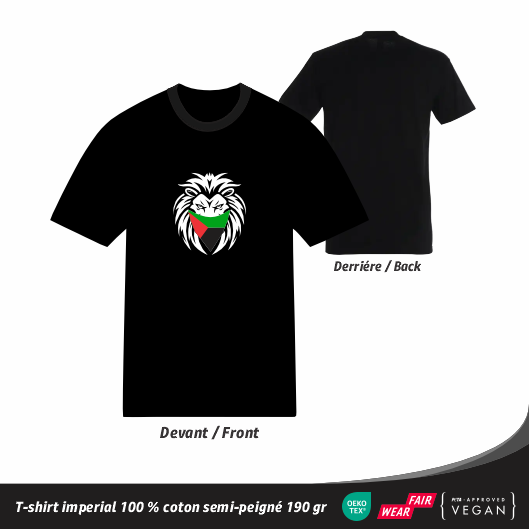 T-shirt Martinique Lion avec drapeau