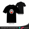 T-shirt Guadeloupe Lion avec drapeau