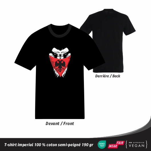 T-shirt motif albanais