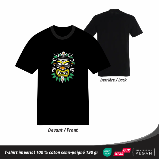 T-shirt streetwear motif africain