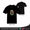 T-shirt Psychédélique Chat