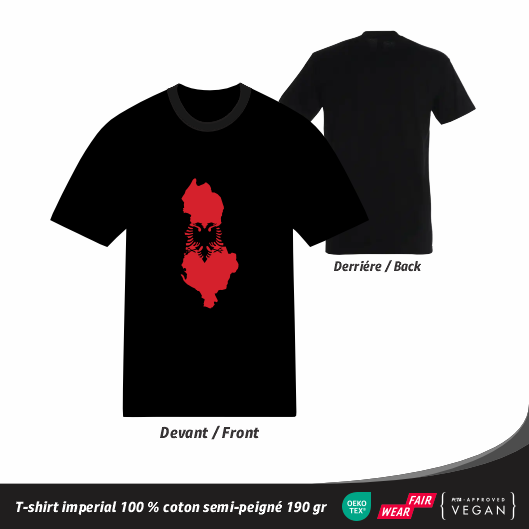 T-shirt Carte Albanais