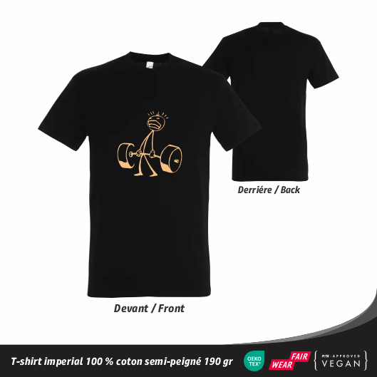 T-shirt fitness drôle