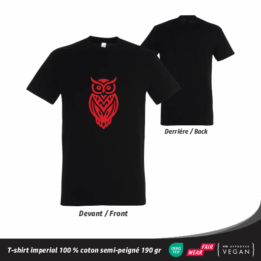 T-shirt Géométrique Hiboux